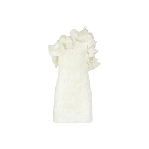 Costarellos SS24 Без рукавов Платье Женское Белое