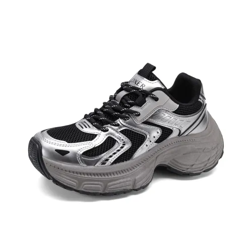 FOXER Покрытие Slip-Resistant Низкий Топ Толстая Подошва Женские Кроссовки