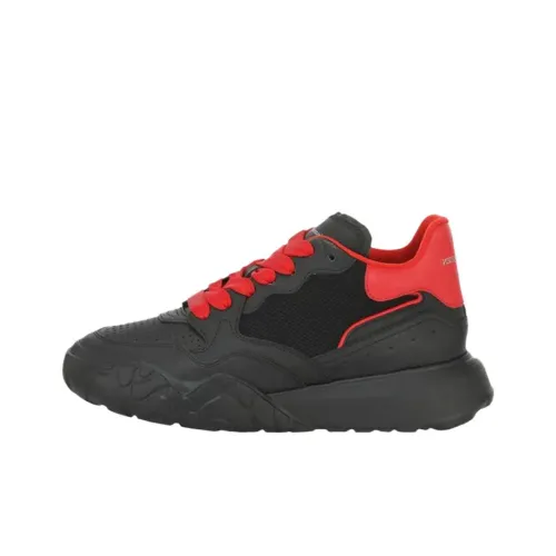 Alexander McQueen Court Trainer Low Топ Повседневная обувь Мужская Черная