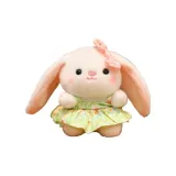 Зеленый цветочный кролик, 15 см