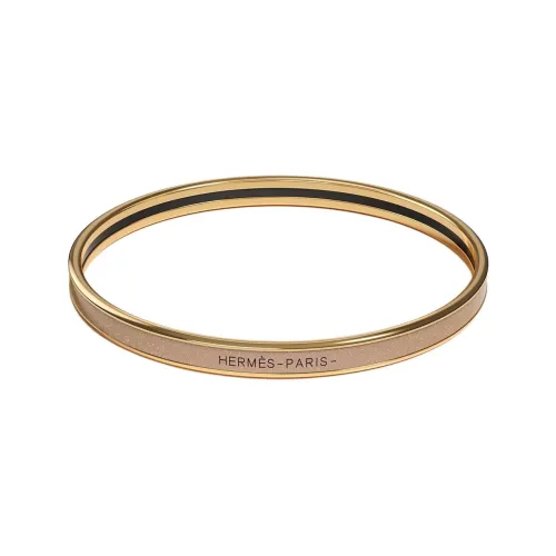 HERMES Эмаль Браслеты Унисекс Light Умбра Позолота Золото