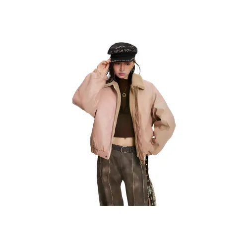 YOUSEKOO Розовый Женский Пуховик