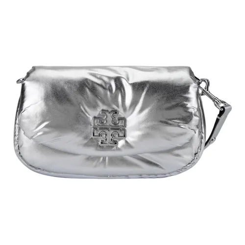 TORY BURCH Однотонный Сумка через плечо Женская Серебряная