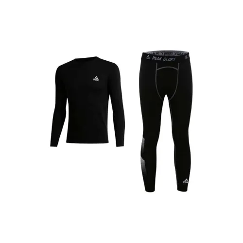 PEAK Черный Термический Комплект Унисекс Термобелье