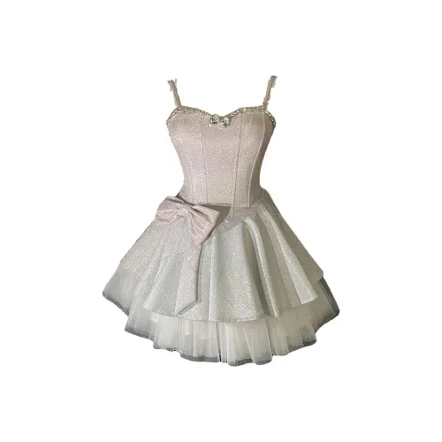 ACJL Элегантность С утяжкой на талии С наполнителем Bridal Day Платье Юбка Женские