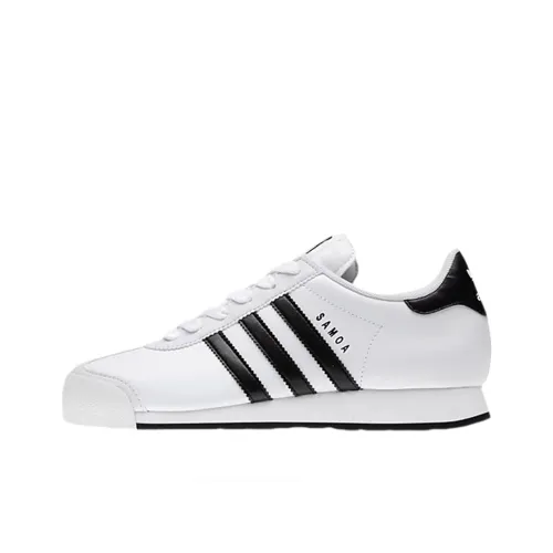 Adidas Originals Samoa Slip-resistant Low Top Повседневная обувь Женская Белый Черный