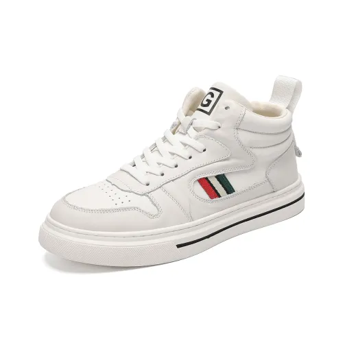 DIKENROK Покрытие Устойчивое к истиранию Увеличение Высоты MID Топ Скейтборд Кроссовки Мужские