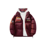 Бордовый (с клетчатым внутренним слоем, свитшот)