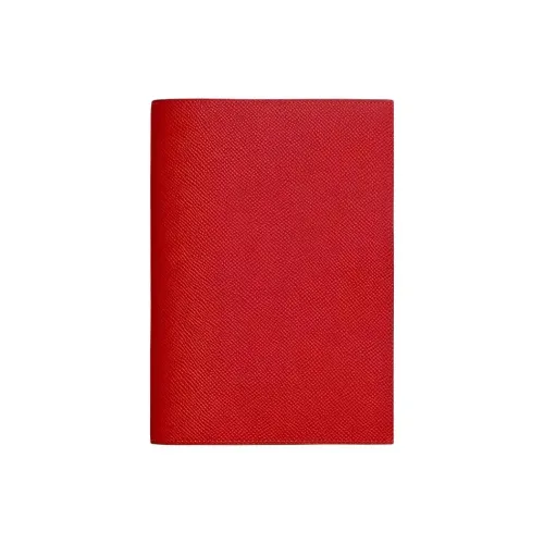 HERMES Globe Trotter Épais Кожаный Держатель для Карт Женский Красный