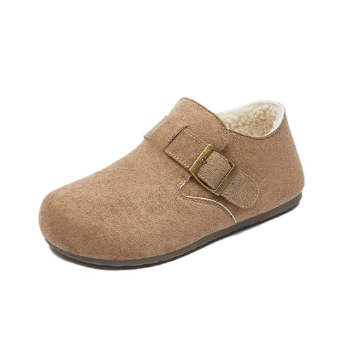 Lin's Travels С флисовой подкладкой Обувь Birkenstock Теплоизоляционный Устойчивый к истиранию Низкий Топ Утепленная обувь Женская