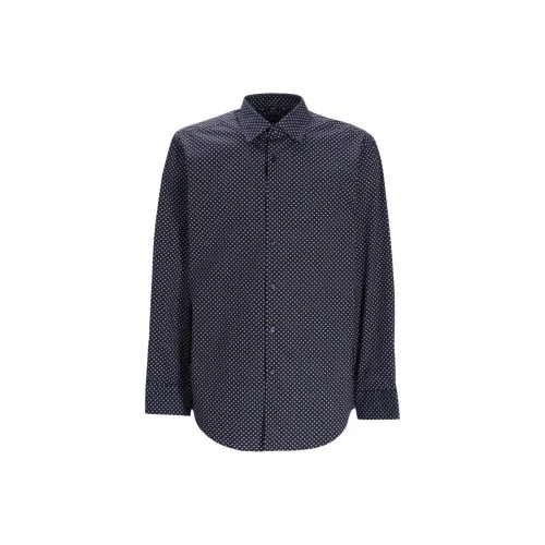 Hugo Boss Мужские рубашки морского синего цвета