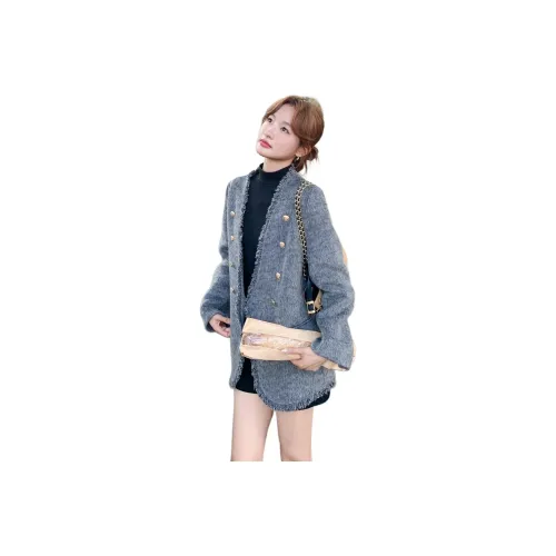 Vintage Cars Серый Женское Пальто