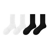 2 Белых + 2 Черных [Термические Шерстяные Носки с Эффектом Самонагревающегося Тепла]