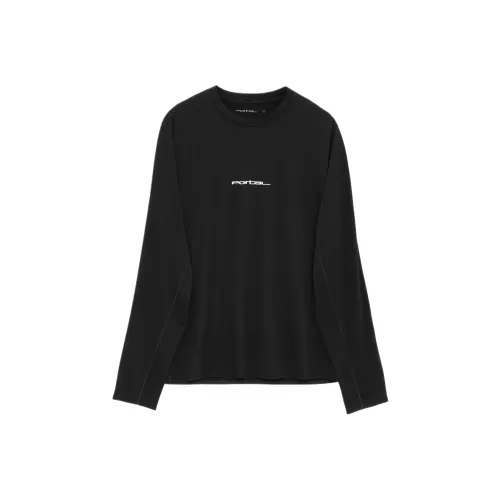 Portal Черный Красота Мужская T-рубашка