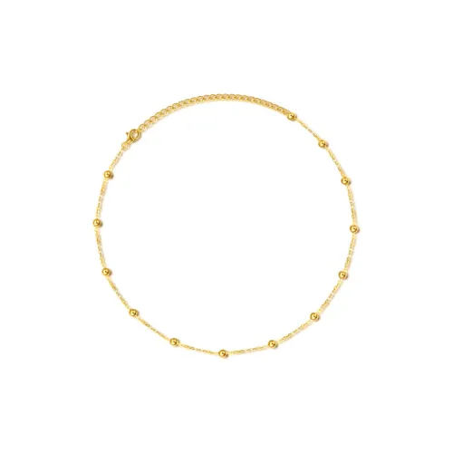 Retro Chic Золото с покрытием Серебро S925 Гипсофила Ожерелье Женское