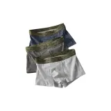 Синий + Темно-серый + Светло-серый [10A Тутовый шелк Антибактериальный Трусы]