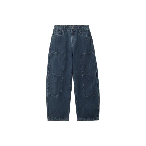 Giordano 63 Темно-синий Синий Мужские Джинсы