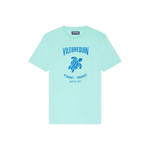 Vilebrequin Мужская Хлопковая T-Рубашка с Контрастным Логотипом Placed Gomy T-Рубашка Мужская