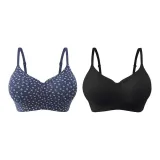 Чёрный+Синий Цветочный