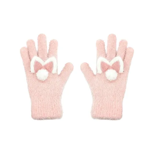 ZUOWEISHIJIA Вязаные перчатки из искусственного норкового меха женские