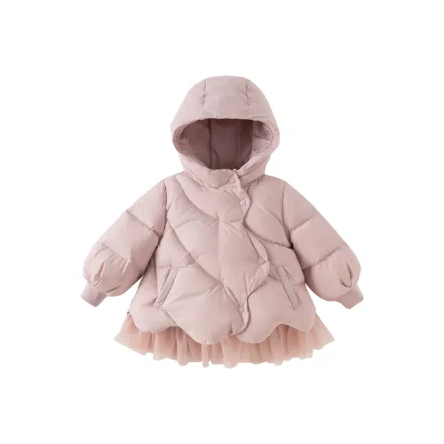 DAVE BELLA Серый Фиолетовый [THREE PROOF Антибактериальный 90 Флис] KIDS Пуховики