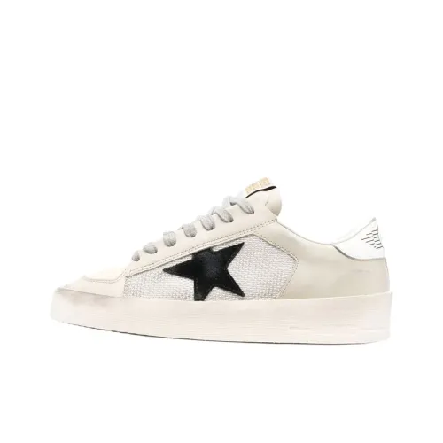 Golden Goose Stardan Низкий Топ Стильный Скейтбординг Женские Экрю