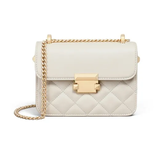 Younger Song Синтетическая кожа коровья спилковая кожа сумка через плечо женская цвет экрю