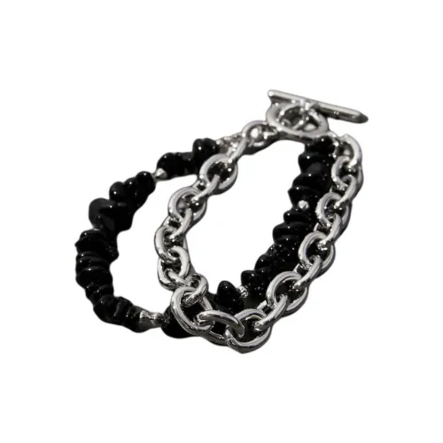 FREAK'S STORE Сплав Браслеты Унисекс Серебристый Черный