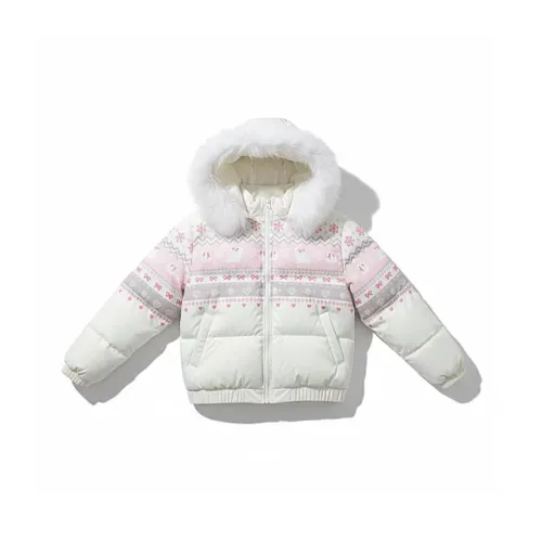 XIAOLIZI Экрю Унисекс Пуховики