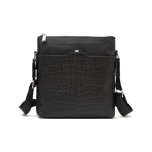 Old Man's Head Сумка через плечо из коровьей кожи мужская черная