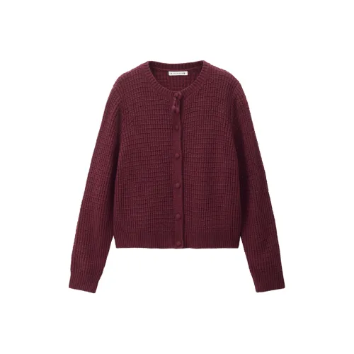 Giordano 04 Вишнево-красный Женский Трикотаж