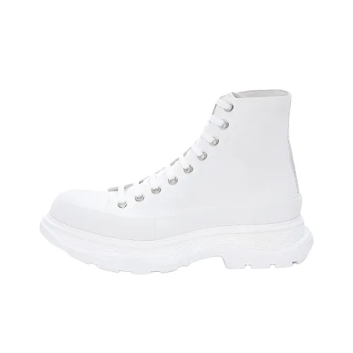 Alexander McQueen Tread Slick Короткие ботильоны Женские Белые