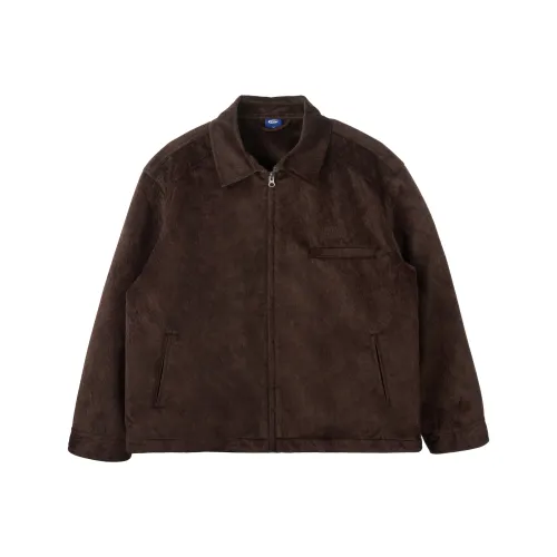 UDBK Винтаж Темно-коричневый Унисекс Бархатные Куртки