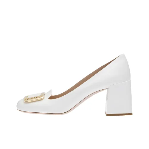 MIU MIU Грубый каблук Высокие каблуки Женские Белые