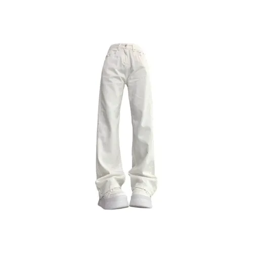 UOOHE Белый Женские Джинсы