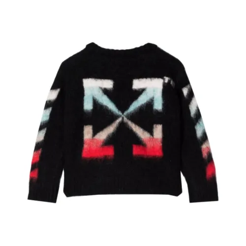 Off Белый Свитер FW21 Черный Детский