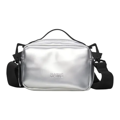 Rains Водонепроницаемый материал одно плечо сумка женский серебряный