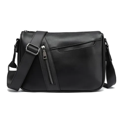 KONADCT Синтетическая кожа сумка через плечо стандартная мужская черная