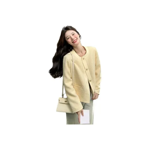 OURUOKE Изображение Цвет Женское Короткое Пальто