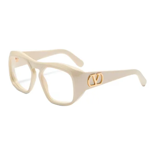 Valentino Ацетат Нерегулярная форма Очки с диоптриями Унисекс Белый