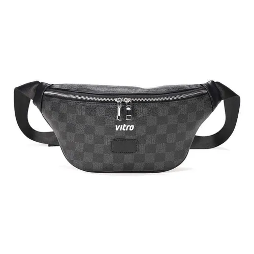 VITRO ПУ (полиуретан) с полиэстером Sling Сумка Стандартная Унисекс Черный
