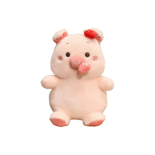 Love Bingqing Мягкий и очаровательный кукла с шнурком клубничная свинка плюшевая кукла длина тела 30 см