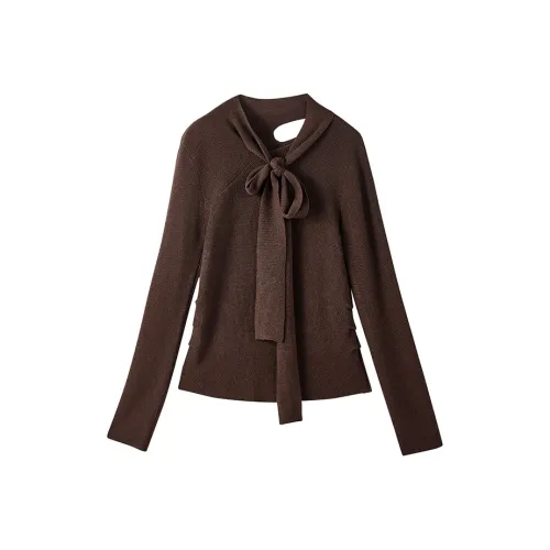 XIANGYING Кофе Женские Свитера