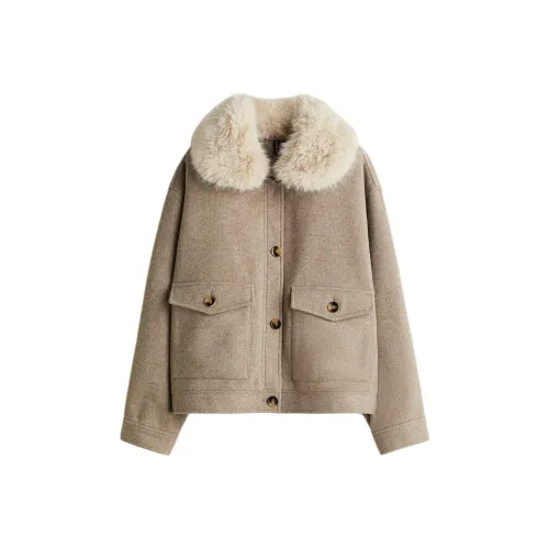 H M Светло-янтарный Женский Куртки