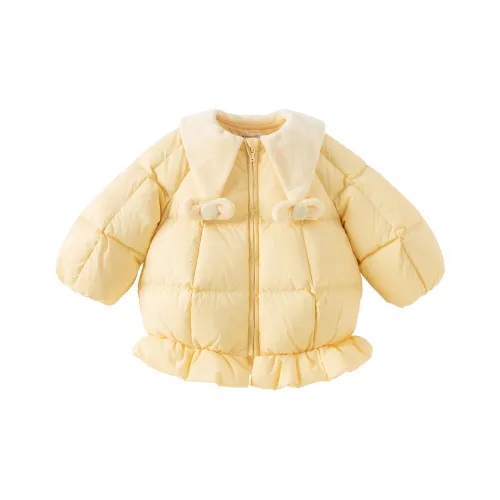 DAVE BELLA Светло-желтый [Тройная защита Антибактериальный 90% хлопок] KIDS Пуховики
