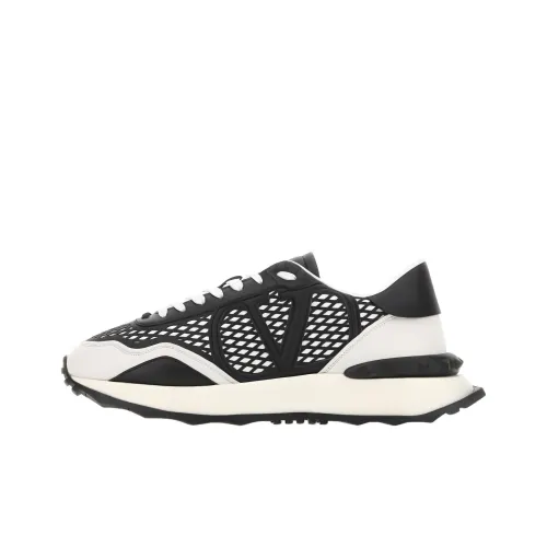 Valentino Низкий Топ Спортивная Повседневная Обувь Мужская Черный Белый