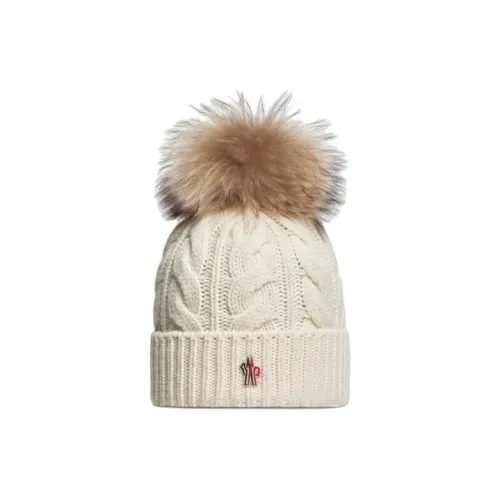 MONCLER Новая шерсть Шапки-бини Женские Белые