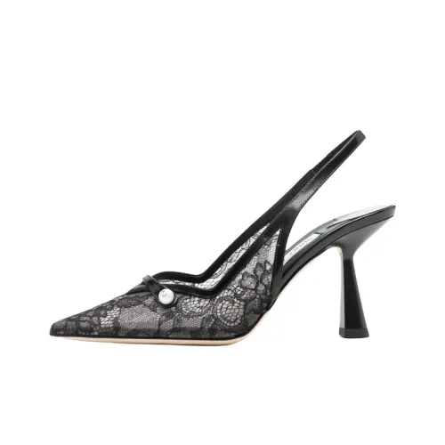 Jimmy Choo Amita Узкий каблук Высокие каблуки 8,5 см Женские Черный