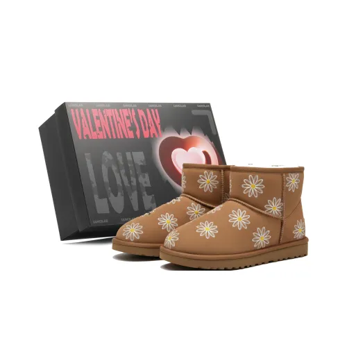 UGG CLASSIC MINI Китайский стиль с принтом 7 теплоизоляционный устойчивый к истиранию короткий сноубутсы женские