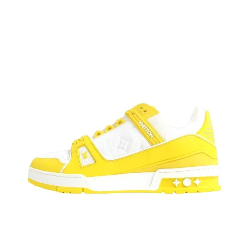LOUIS VUITTON Тренер Low Топ Скейтборд Кроссовки Мужские Желтые